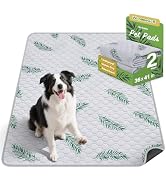 WanpeeGoo Washable Pee Pads for Dogs, 2Pack Reusable Puppy Pads, Super Absorbent & Leakproof Dog ...