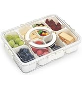 NIOSAVM snackle box container,8 Compartment Snack Box Container, safe and durable, Can be loaded ...