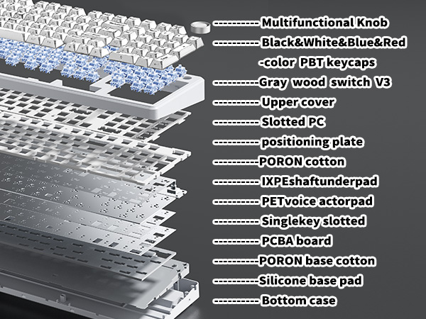 white keyboard