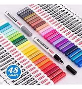 ZEYAR Oil-Based Paint Markers, Expert of Rock Painting, Extra Fine Point, 48 Colors, AP Certified...