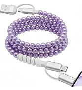 Atsidexa 4-in-1 Beaded Charging Cable, Metal Design, Nicely Packed, 60W Fast Charging, MFi Certif...