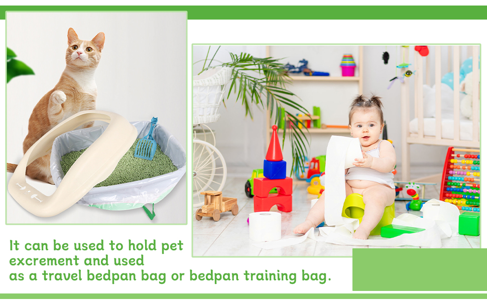 7.Disposable Toilet Seat Potty Bags