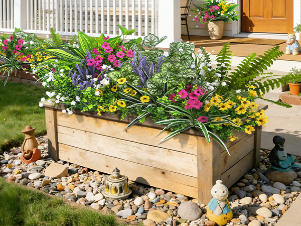 faux outdoor plants