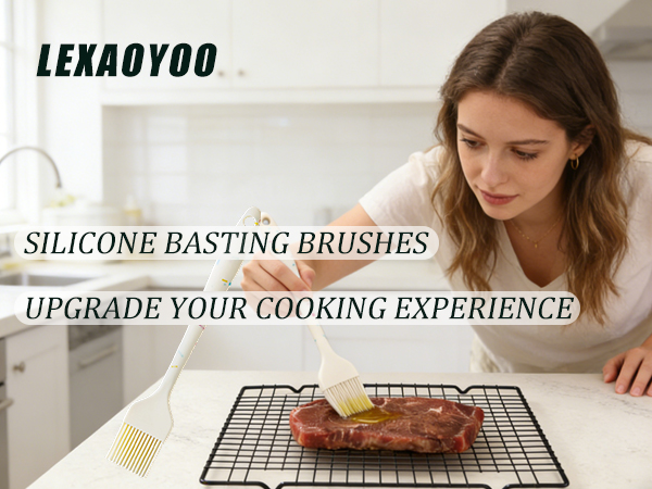Lexaoyoo Silicone Basting Brushes