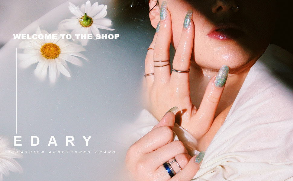 vintage rings set crystal rings set for women boho rings crystal joint knukle ring set