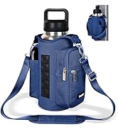 icolor Magnetic Gym Bag Water Bottle Carrier Holder with Phone Pockets & Shoulder Strap,Gym Magne...