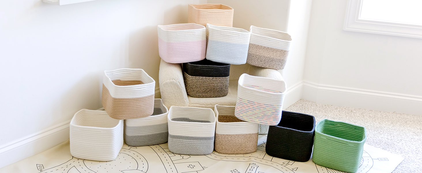 basket 9x9 storage cubes 9 inch storage bins baskets for organizing small woven basket decorative