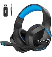 BINNUNE-Wireless-Gaming-Headset PS 5-Headset-Bluetooth-with-Noise-Canceling-Mic Gaming-Headset-fo...