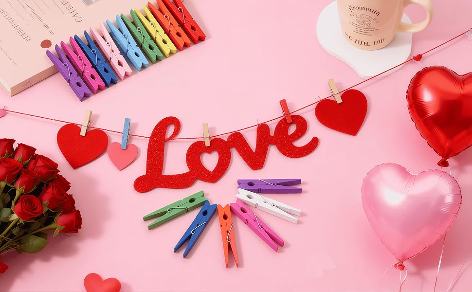 colorful clothespins