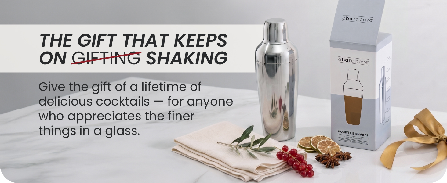 The gift that keeps on shaking give the gift of a lifetime of delicious cocktails for anyone