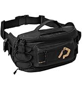 RIDEIRON Fanny Pack, Motorcycle Waist Bag with Adjustable Expansion & Interior Key Loops, Compact...