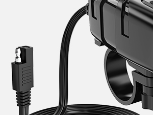 Nilight Motorcycle Dual USB Charger SAE to USB Adapter