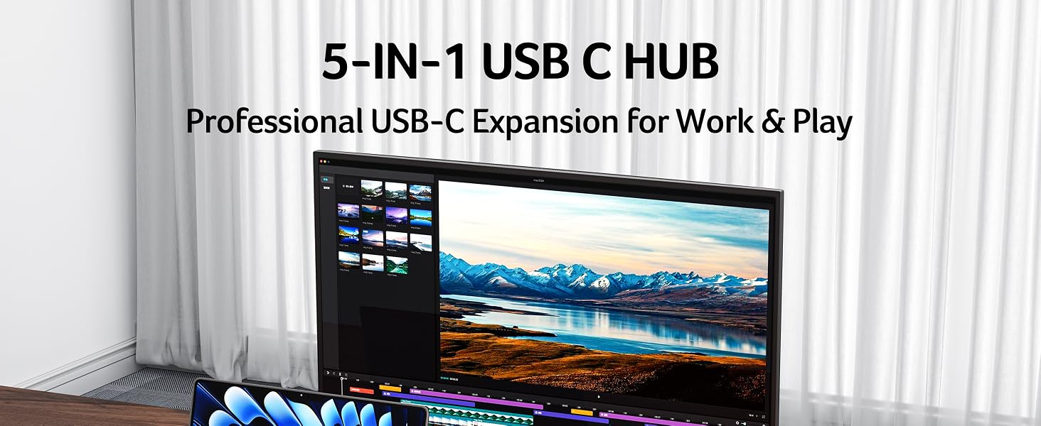 Acer USB C Hub, 5-IN-1 USBC to HDMI Adapter