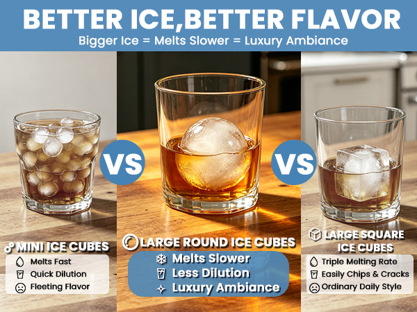 Ice cube trays for freezer feature thicker edges for effortless twisting when removing ice