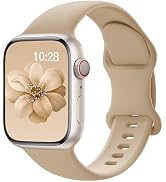 Sport Silicone Band Compatible with Apple Watch Bands 40mm 38mm 41mm 44mm 45mm 42mm 49mm Women Me...
