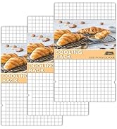 Hunnycook 15.8”×9.8” Cooling Rack, 3P Stainless Steel Baking Rack, Oven Safe Cooling Racks for Co...
