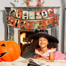 Halloween Party Decorations,Trick or Treat Sign Banner,Vintage Halloween Decorations Pumpkin