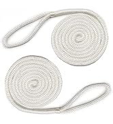 1/4" X 5FT (6mm x 1.5M) 2 Pack White Fender Line