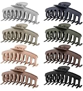 TOCESS Hair Claw Clips for Women – Large Clips for Thin Thick Hair Big Neutral Claw for Curly Hai...