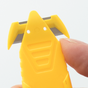 Recessed blade design helps reduce risk of injuries