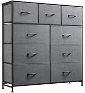 WLIVE 9-Drawer Dresser, Fabric Storage Tower for Bedroom, Hallway, Entryway, Closet, Tall Chest O...