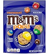 M&M'S Pop'd Caramel Chocolate Crunchy Freeze-Dried Candy 5.5 Oz Resealable Bag