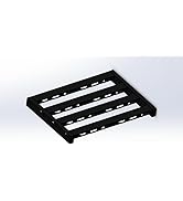 Augioth Guitar Pedal Board Super light Effect Pedalboard iron Pedalboard 19.8'' x 11.87'' x 4'’ w...