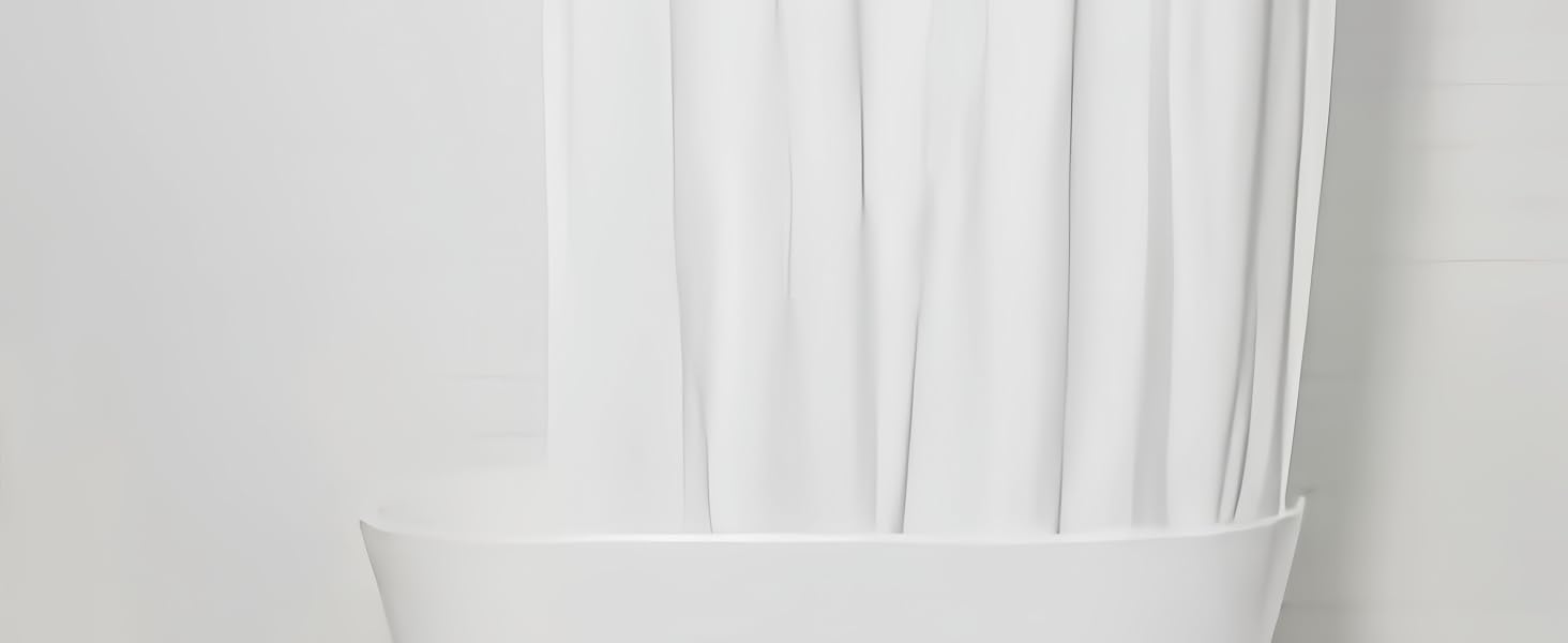 White Shower Curtain Liner