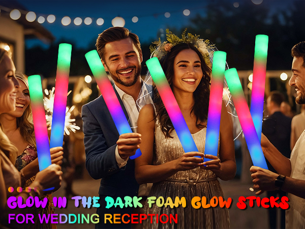 glow sticks for wedding reception