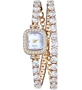 Avaner Women's Square Wrist Watches: Ladies Elegant Multilayer Rhinestones Wrap Strap Analog Quar...