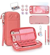 Younik Switch Lite Case, Portable Switch Lite Carrying Case, 14 in 1 Accessories Kit with Carryin...