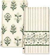 Miss Adola 2pcs Microfiber Kitchen Towels - Boho Kitchen Towels Set of 2 with Hanging Loop Decora...