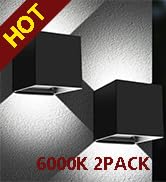 LEDMO LED Up and Down Outdoor Wall Lights 20W Anti-Rust Adjustable Modern Wall Sconces Exterior L...