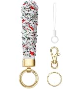 Junyuerly Stretchy Wristlet Keychain,Cute Key Chain for Car Keys,Scrunchie Key Ring Bracelet for ...