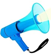 5 CORE 40W Waterproof Megaphone Bullhorn Flashlight PRO Fire Army Grade - Battery + LED Light + A...