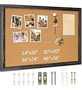 DOLLAR BOSS Cork Board for Office 24 X 18 Inches Cork Boards for Walls Bulletin Board, Decorative...