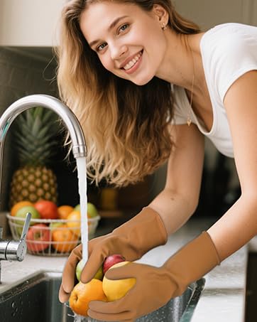 rubber cleaning gloves