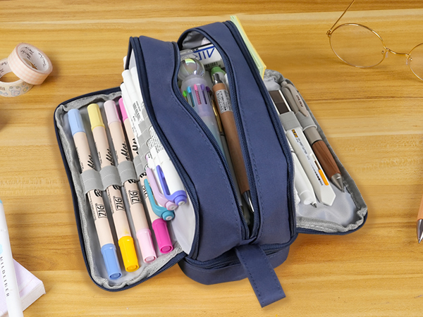 Dark blue pencil case