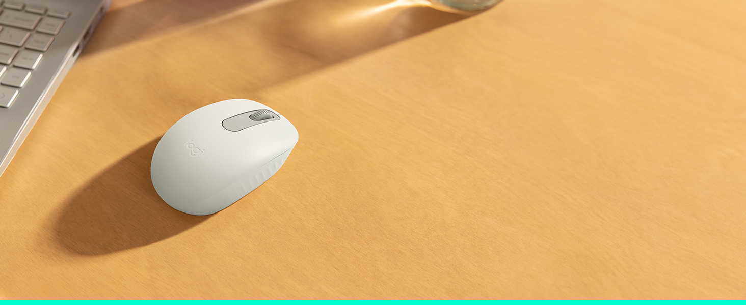 m196 wireless compact white mouse