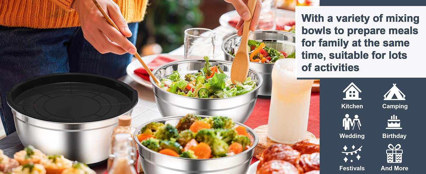 multifunctional to prepare meals in home kitchen, camping, wedding, birthday, festivals