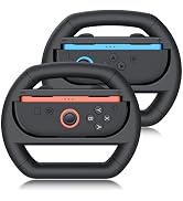 TiMOVO Steering Wheel Compatible with Nintendo Switch 2 JoyCon, Racing Wheel for Switch 2 Control...