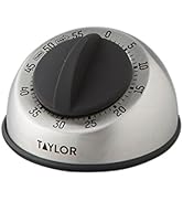 Taylor RA14276 Mechanical Stainless Steel Timer for School, Learning, Projects, and Kitchen Tasks...