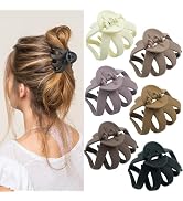2.8 Inch Medium Octopus Hair Clips for Women, Matte Claw Clips for Thin Hair, Strong Hold Non-sli...