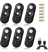 YGS-Tech Motion Sensor Light Indoor, Rechargeable Under Cabinet Lighting, Wireless Dimmable Puck ...