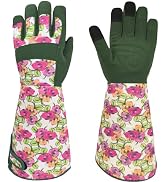 MSUPSAV Long Gardening Garden Gloves for Men & Women,Thorn Proof&Puncture Resistance Gauntlet Yar...
