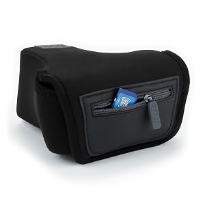 DSLR Camera Case Sleeve w/ Neoprene Protection , Accessory Storage & Strap Openings by USA Gear