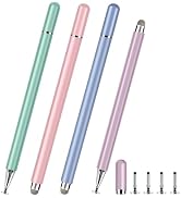 CCIVV Stylus Pen for Touch Screens – High Precision Disc Fiber Tip with Magnetic Cap, Compatible ...