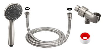 Nickel Shower Head with Handheld 350X175