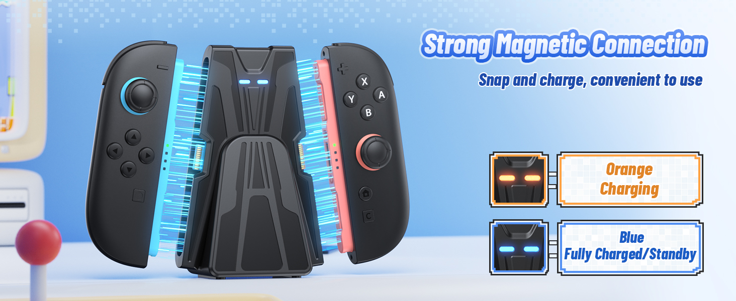 Switch 2 Strong Magnetic Connection Grip