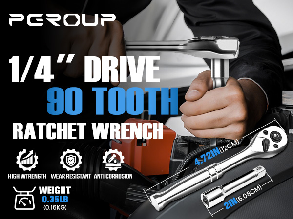 1/4-Inch Drive Ratchet Wrench